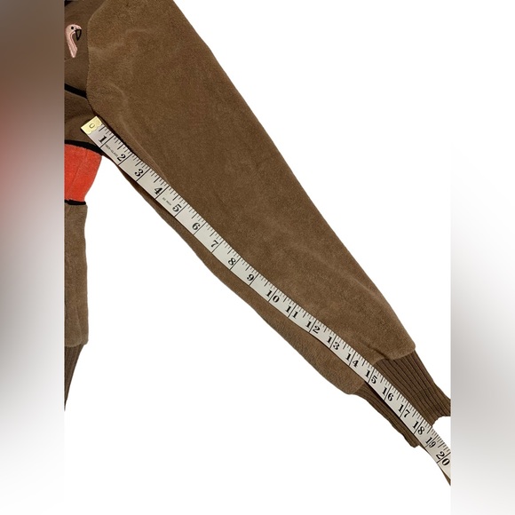 1970’s Inspired Terry Cloth Flamingo Zip Up Track Jacket - Picture 6 of 7